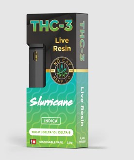THC-3P Live Resin Disposable: Slurricane 2g